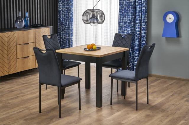 BRANDON extension table, cashmere / cremona oak