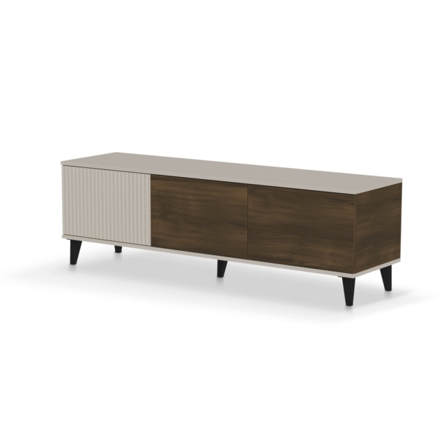 RANDOM 2 RTV-1 TV-stand, color: cashmere / walnut / black