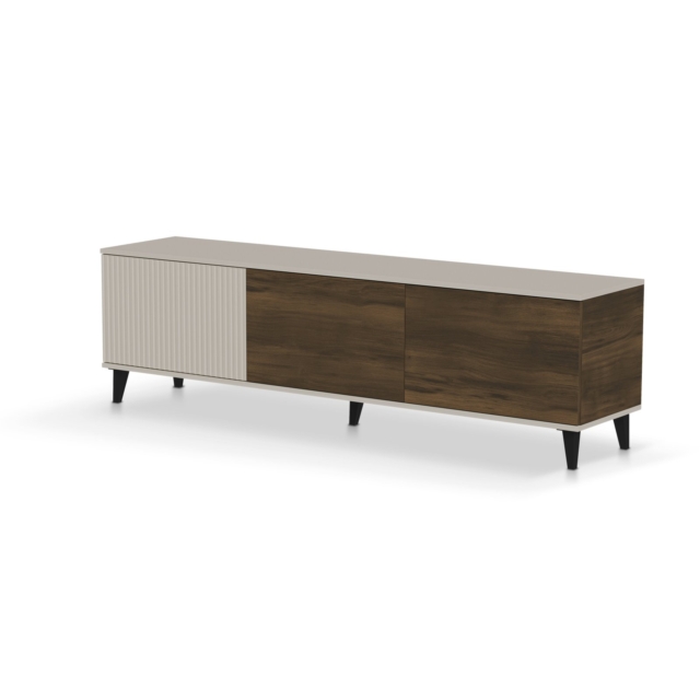 RANDOM 2 RTV-2 TV-stand, color: cashmere / walnut / black