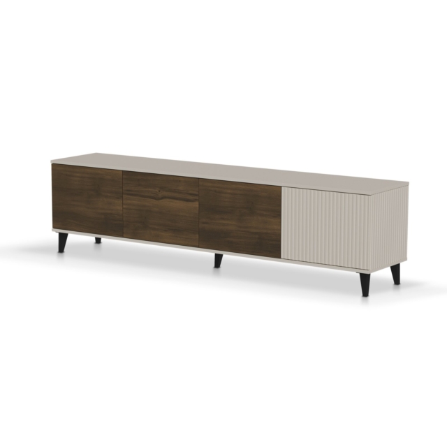 RANDOM 2 RTV-3 TV stand 200 cm, cashmere / walnut / black