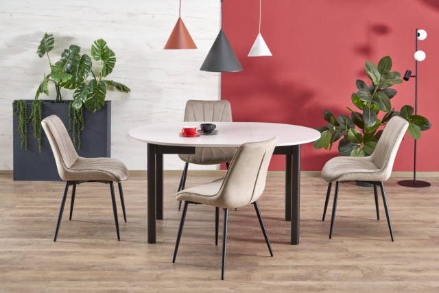 RINGO table, cashmere / black