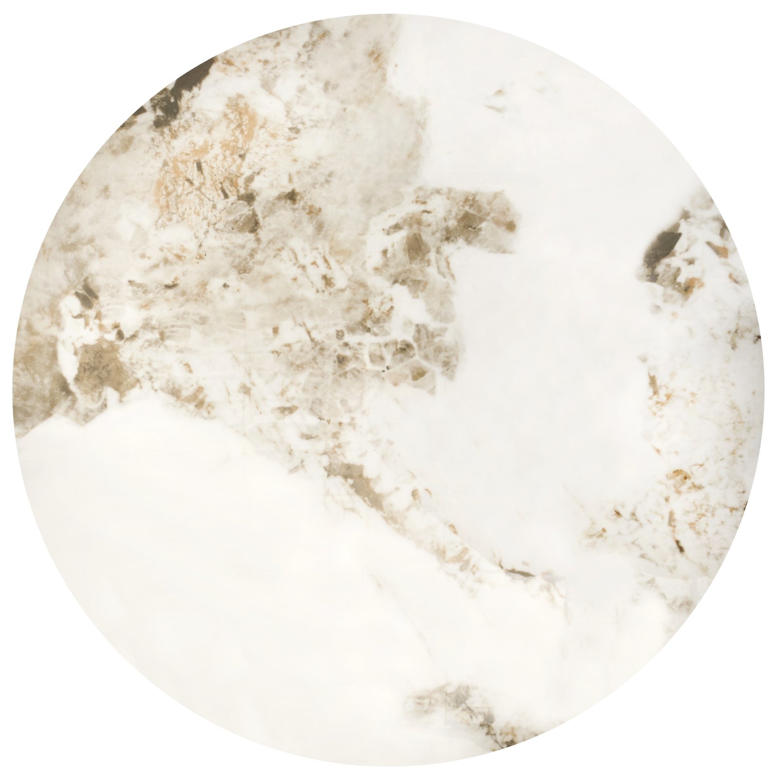 ALESSIA c.table, beige marble / black - Image 3