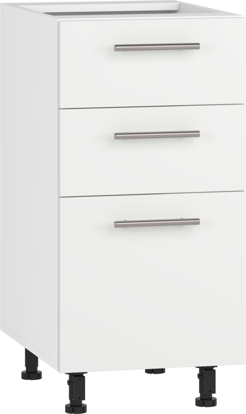 VENTO DS3-40/82 lower cabinet with drawers, color: white/white matt