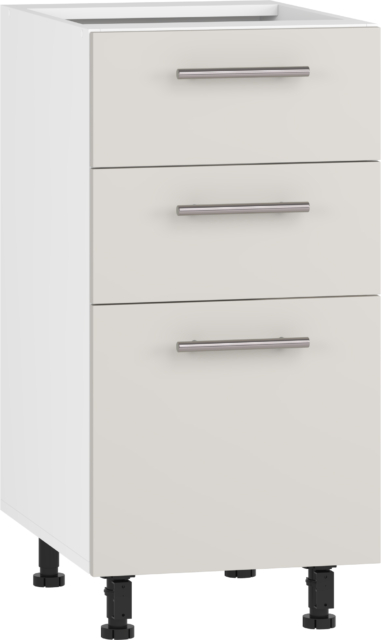 VENTO DS3-40/82 lower cabinet with drawers, color: white / cashmere