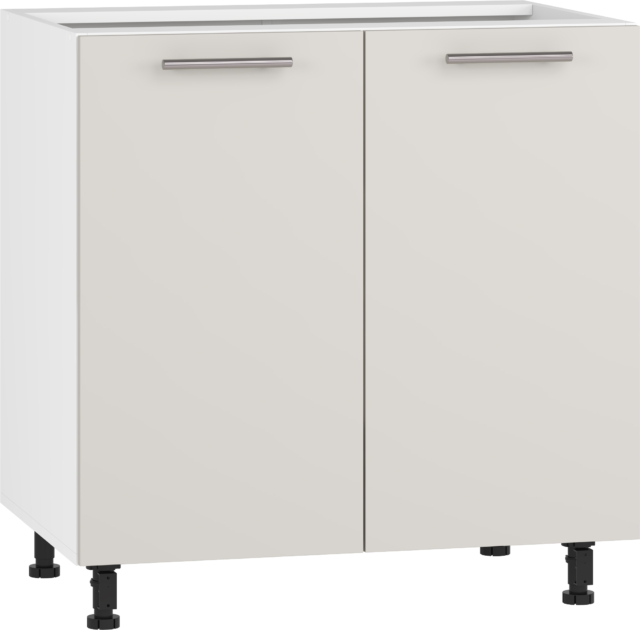 VENTO D-80/82 lower cabinet, color: white / cashmere