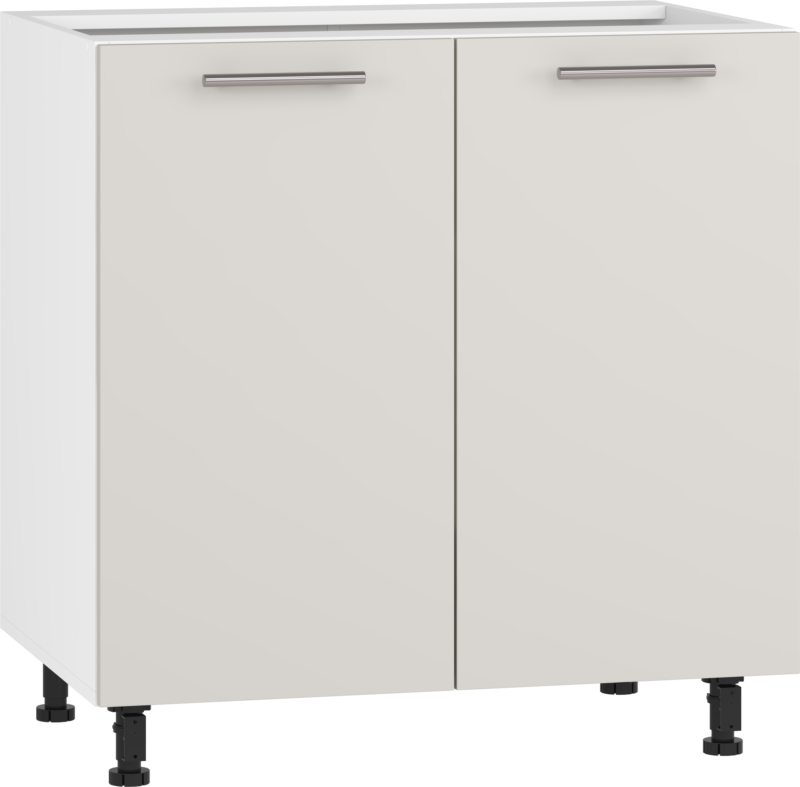 VENTO D-80/82 lower cabinet, color: white / cashmere
