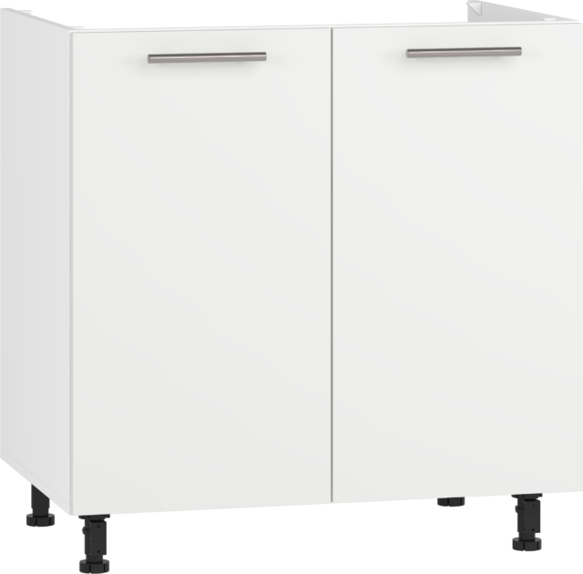VENTO DK-80/82 sink cabinet, color: white / white matt