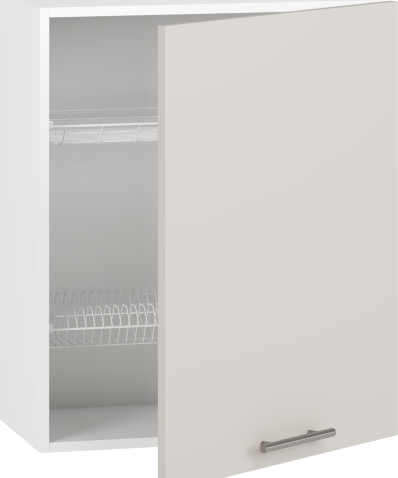 VENTO GC-60/72 top cabinet with drainer, color: white / cashmere