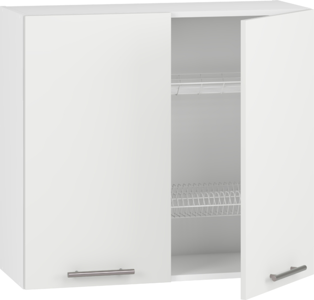 VENTO GC-80/72 top cabinet with drainer, color: white / white matt