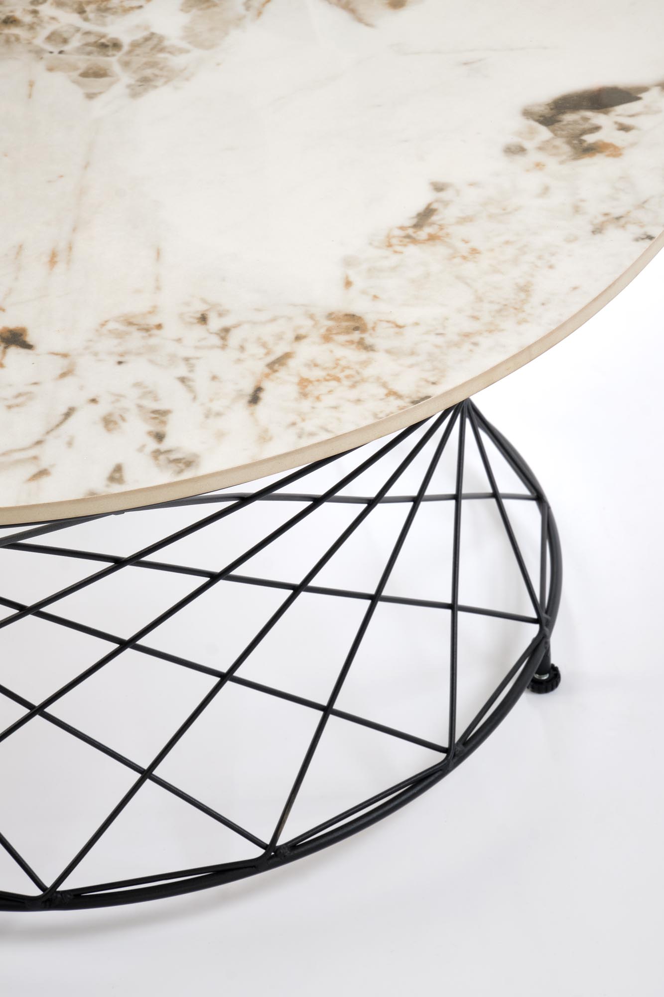 ALESSIA c.table, beige marble / black - Image 4