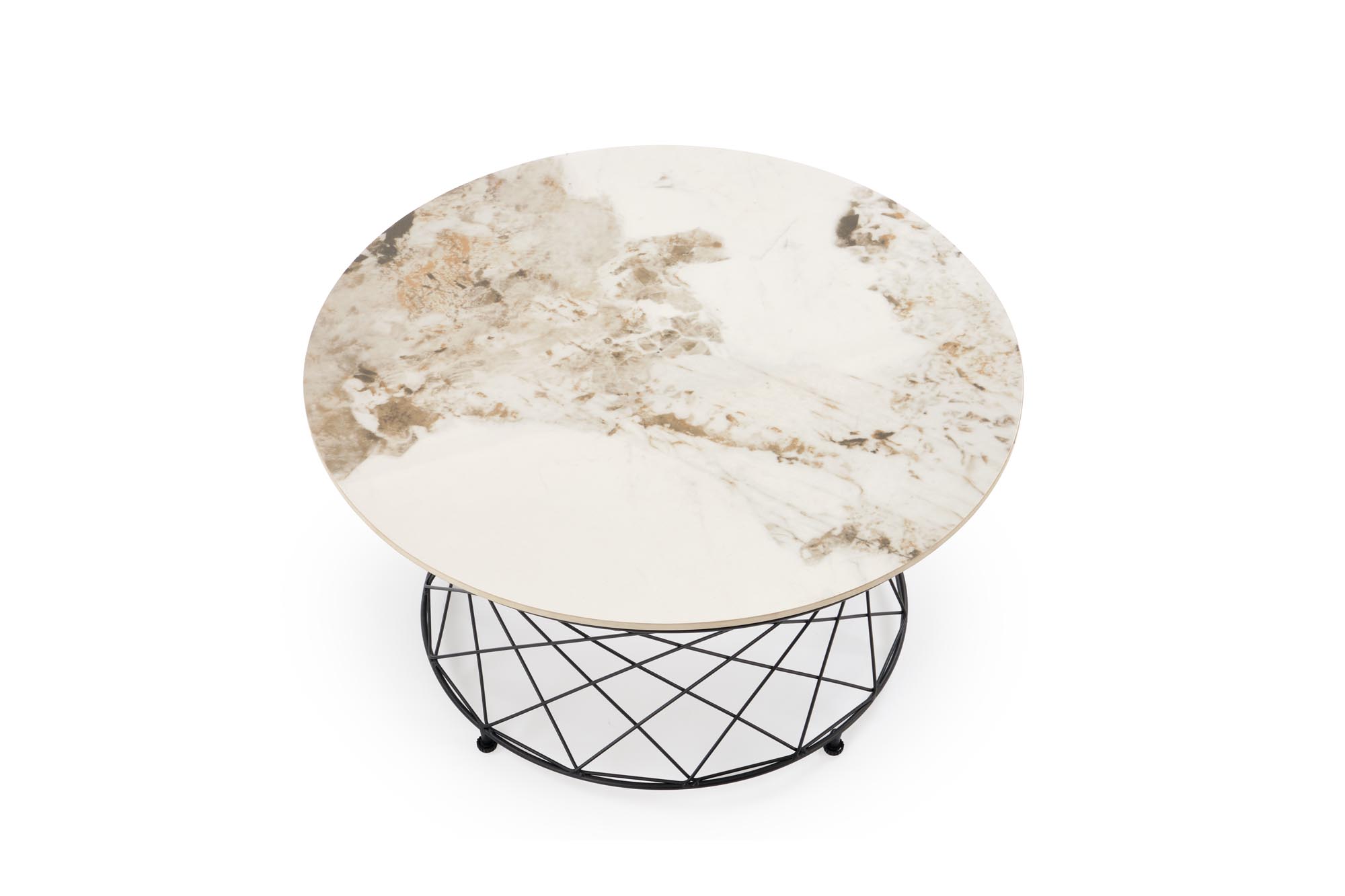 ALESSIA c.table, beige marble / black - Image 6