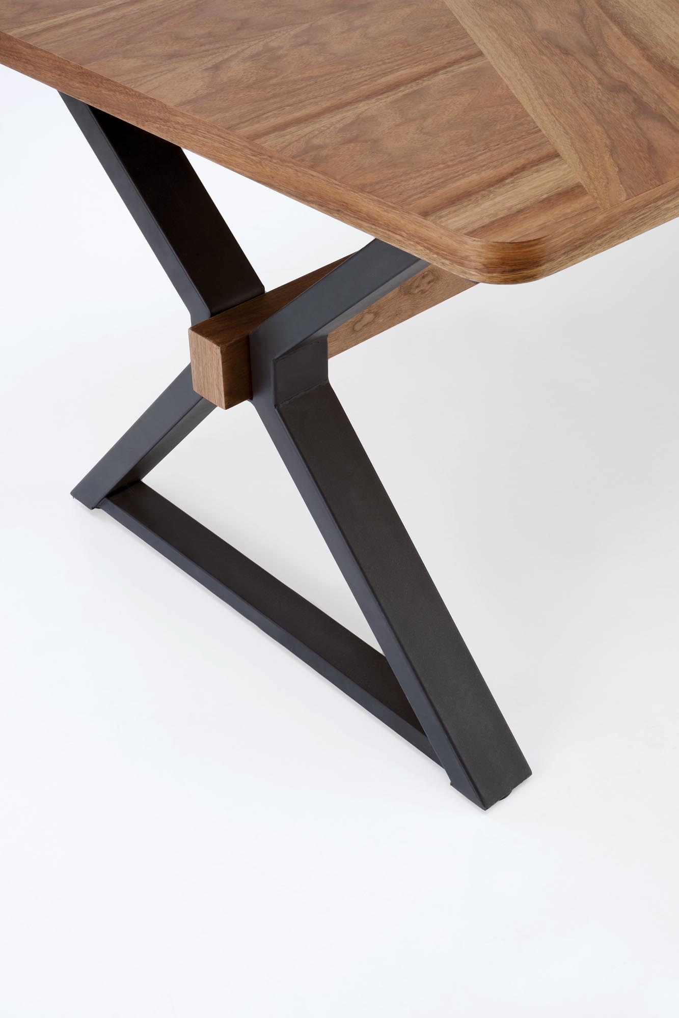BARON extension table, walnut / black - Image 11