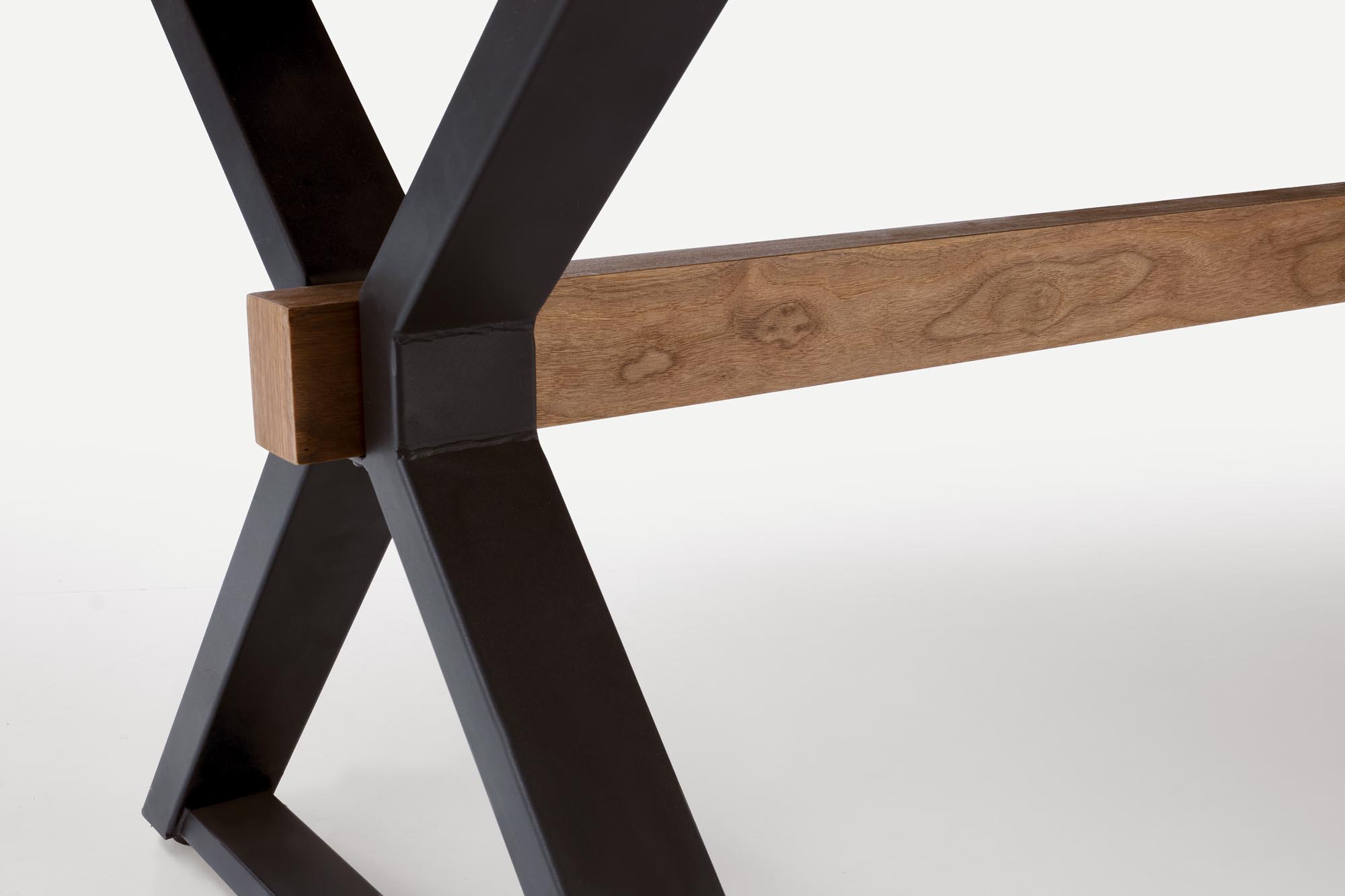 BARON extension table, walnut / black - Image 14