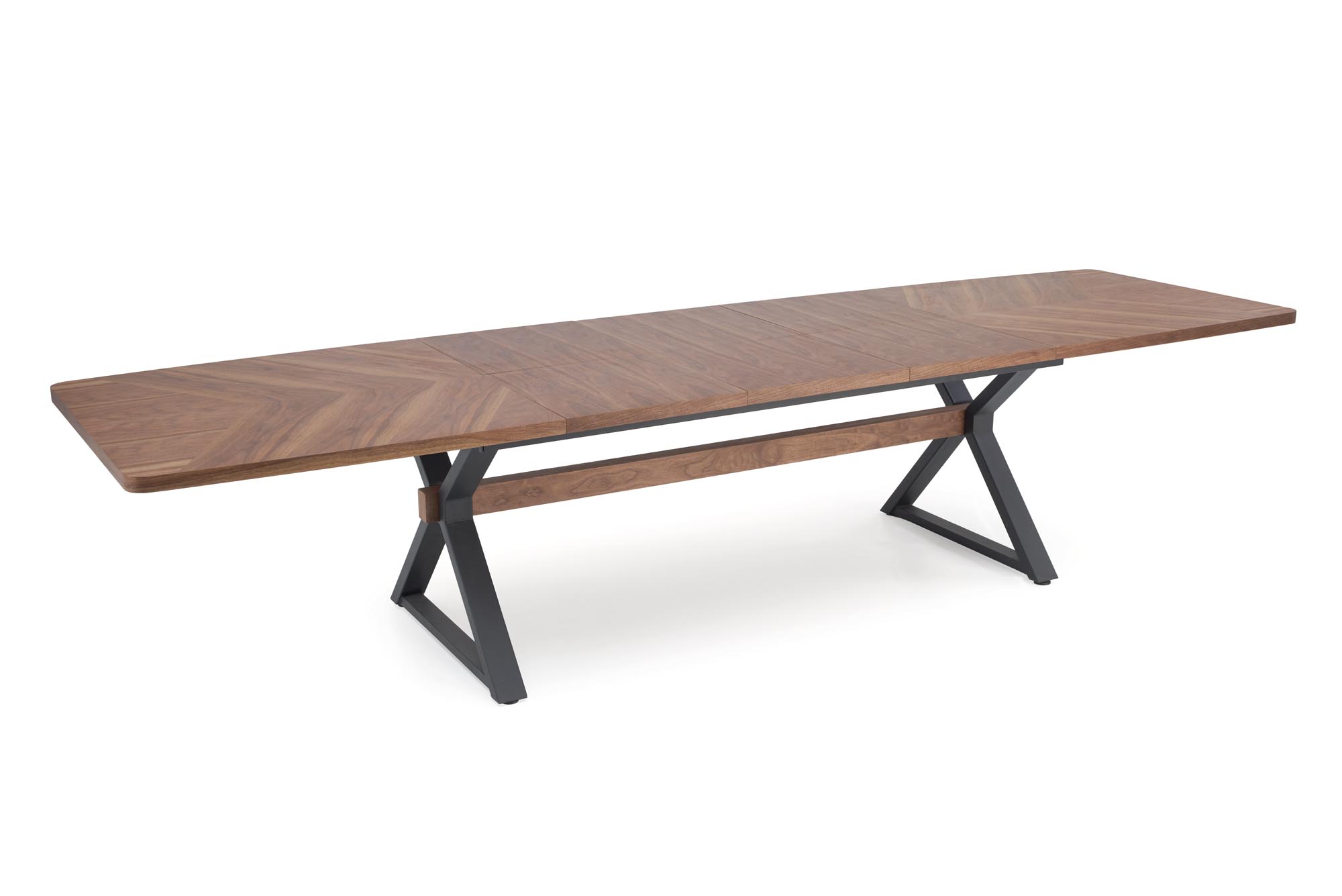 BARON extension table, walnut / black - Image 16