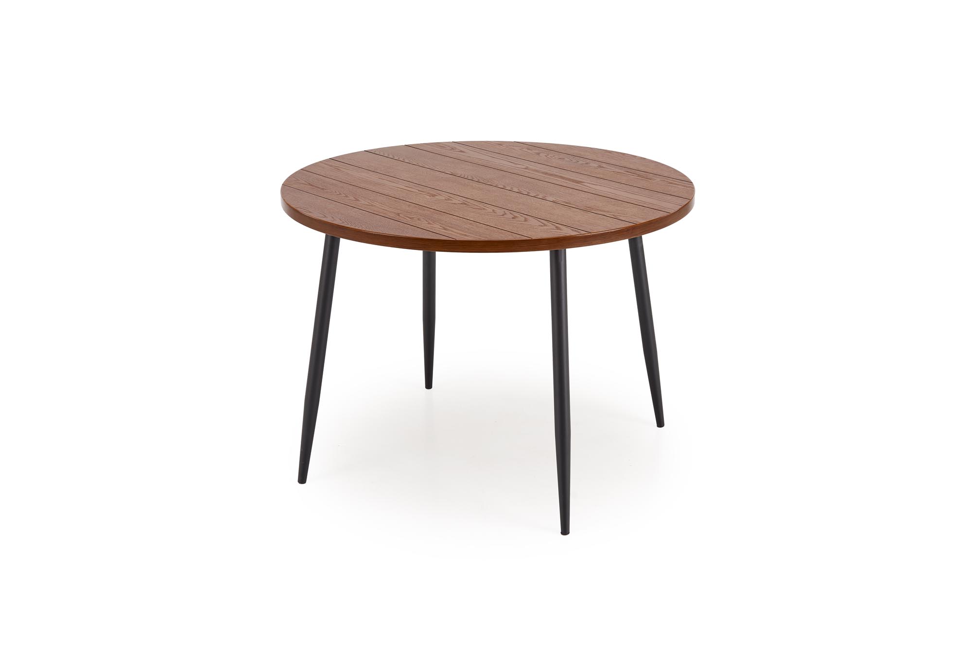 BARRY round table, walnut / black - Image 5