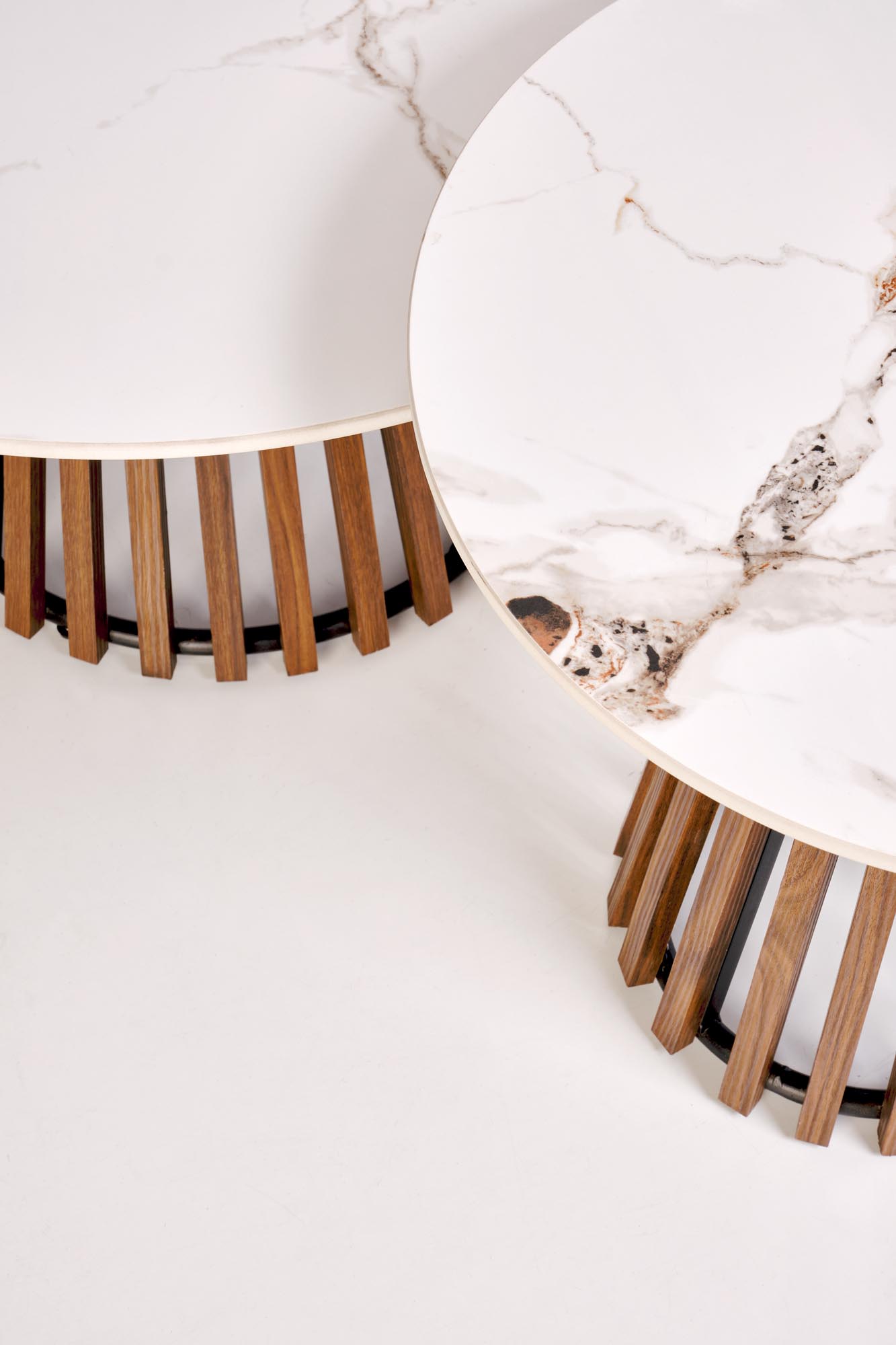 CARINA_S c.table beige marble / walnut - Image 5