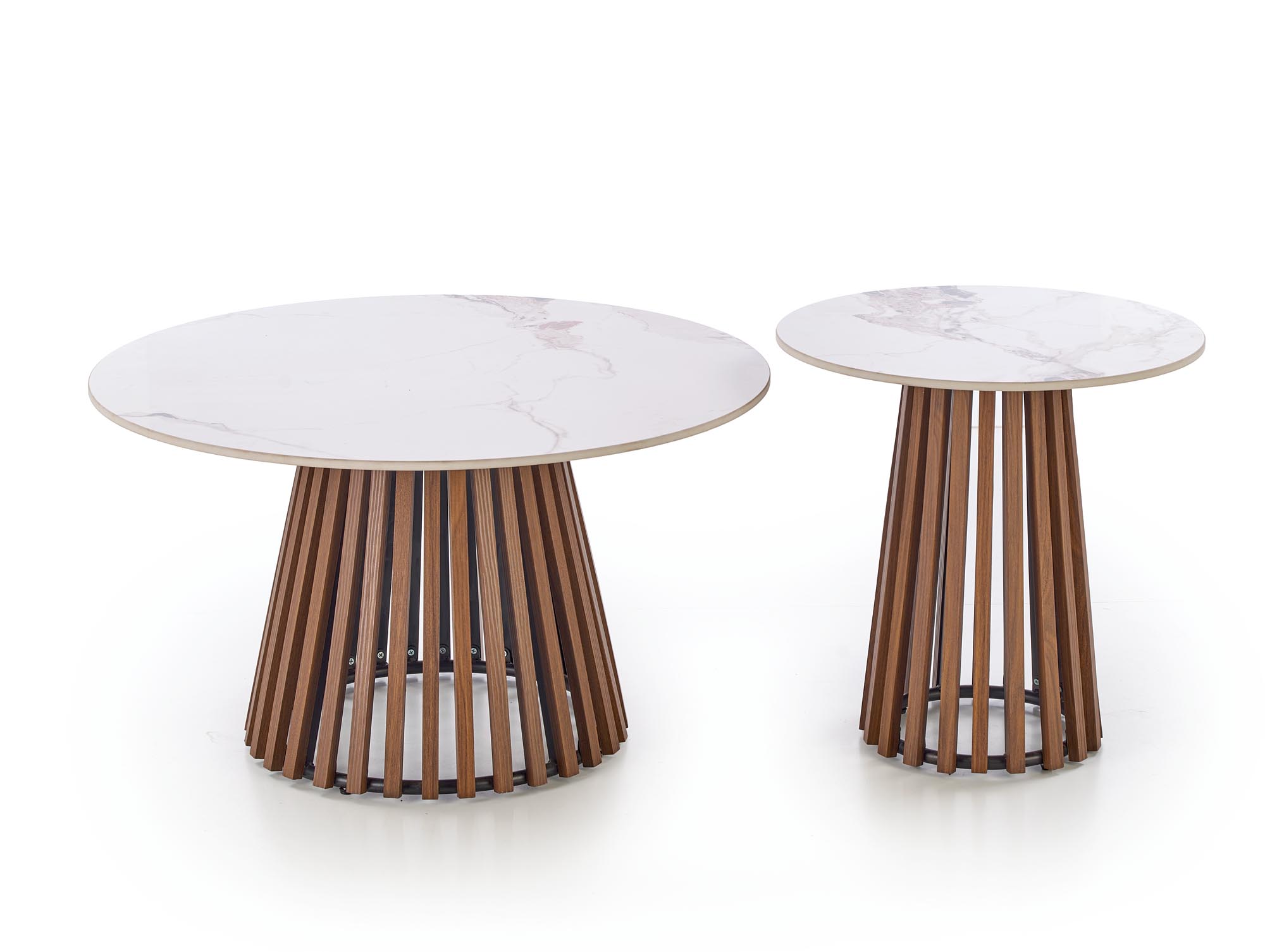 CARINA_S c.table beige marble / walnut - Image 6