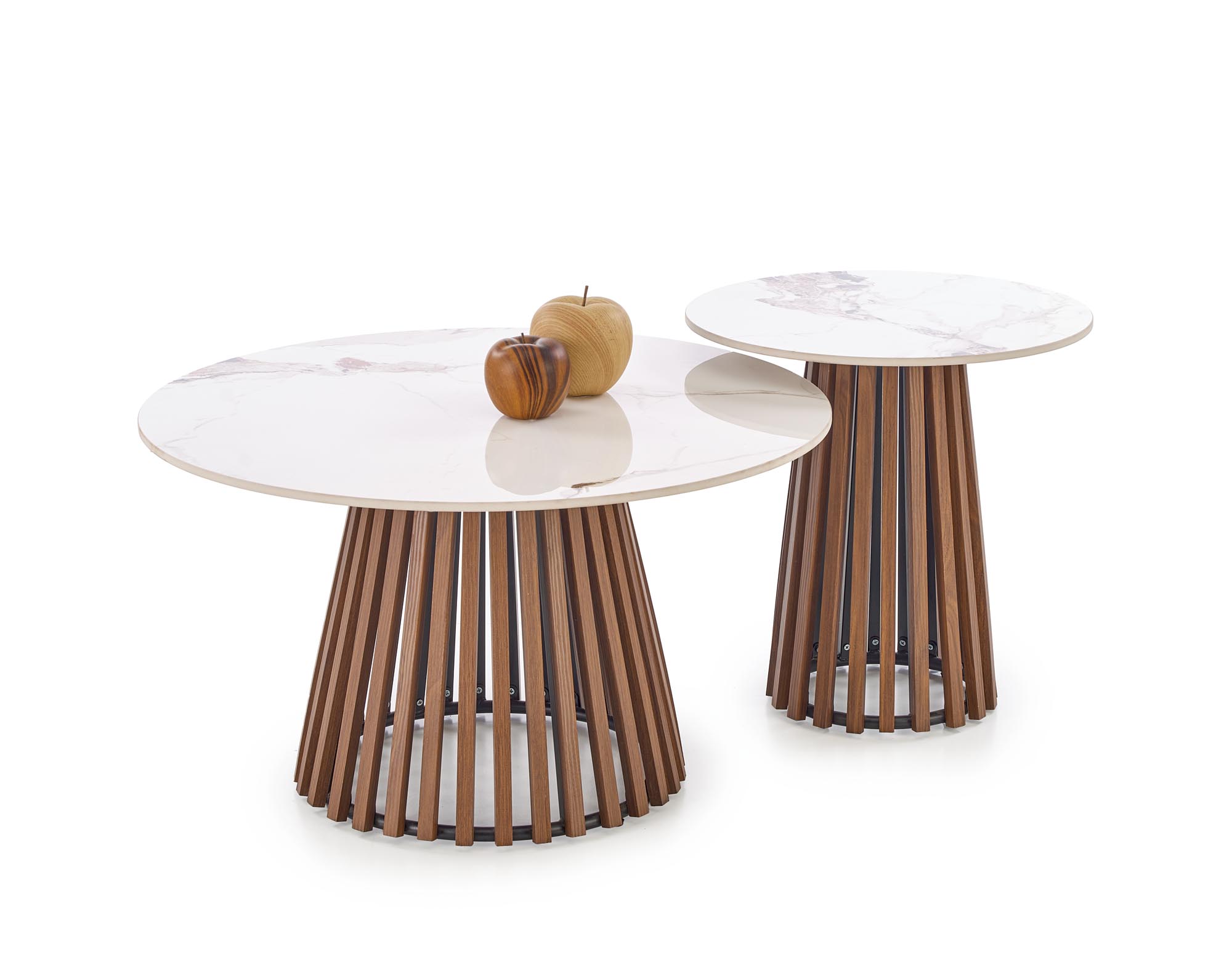 CARINA_S c.table beige marble / walnut - Image 14