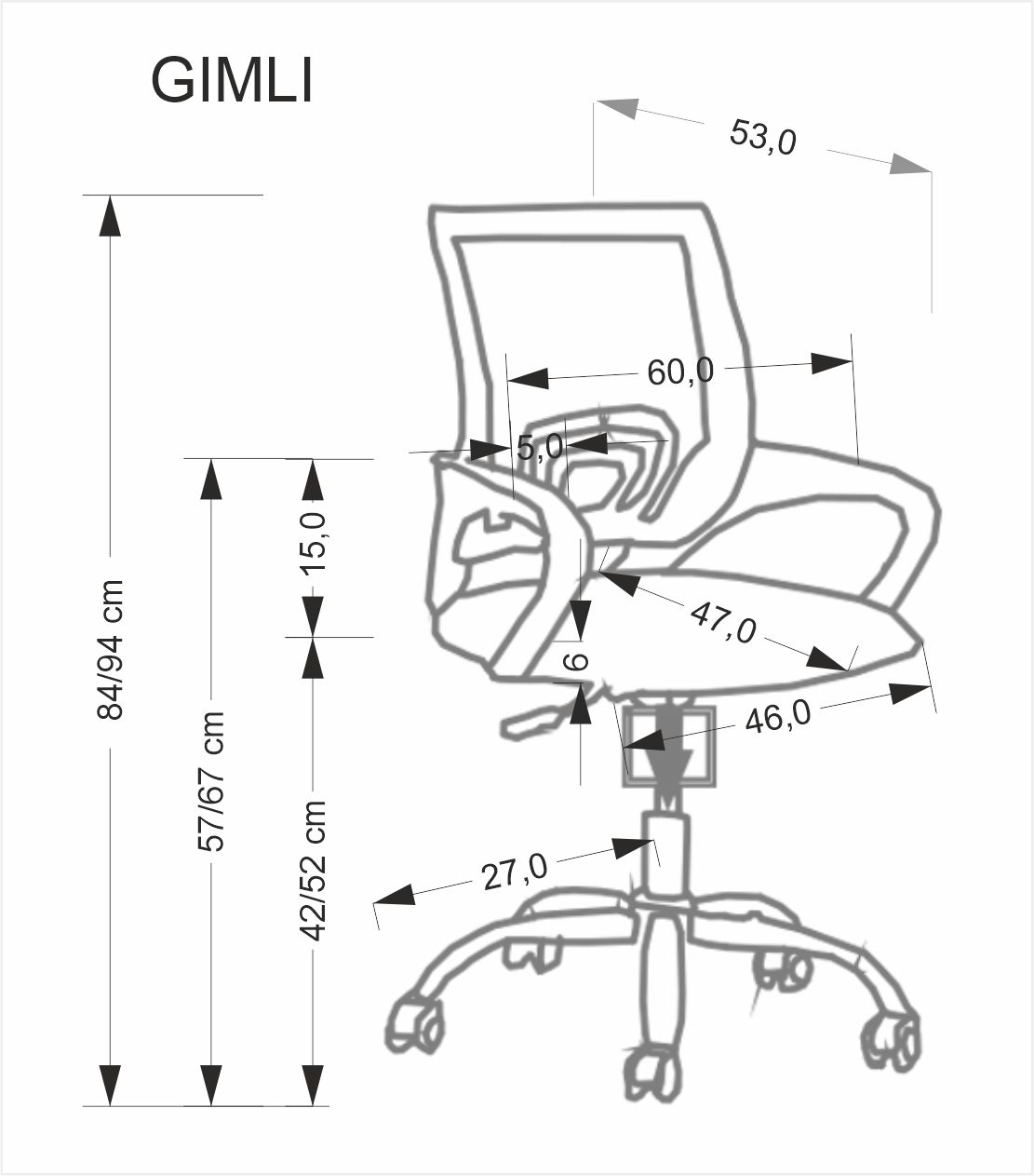 GIMLI office chair, black - Image 4
