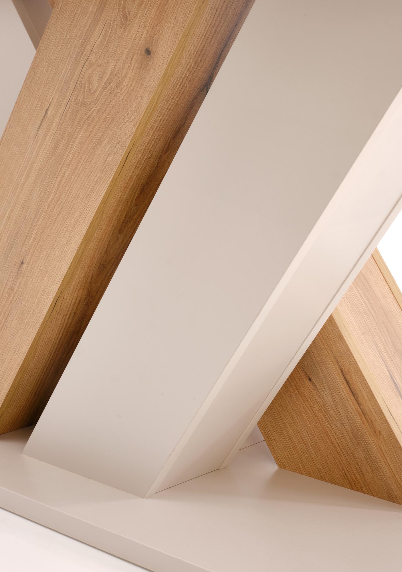 BRANDON extension table, cashmere / cremona oak - Image 3