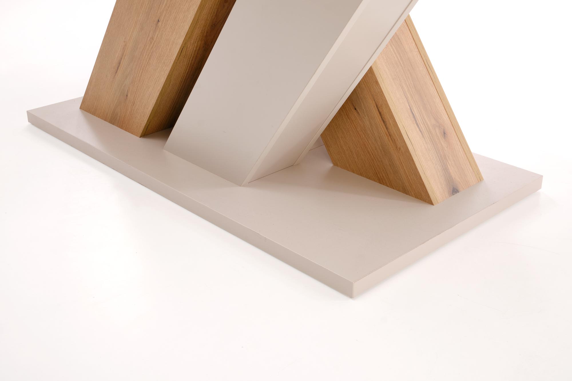 BRANDON extension table, cashmere / cremona oak - Image 4