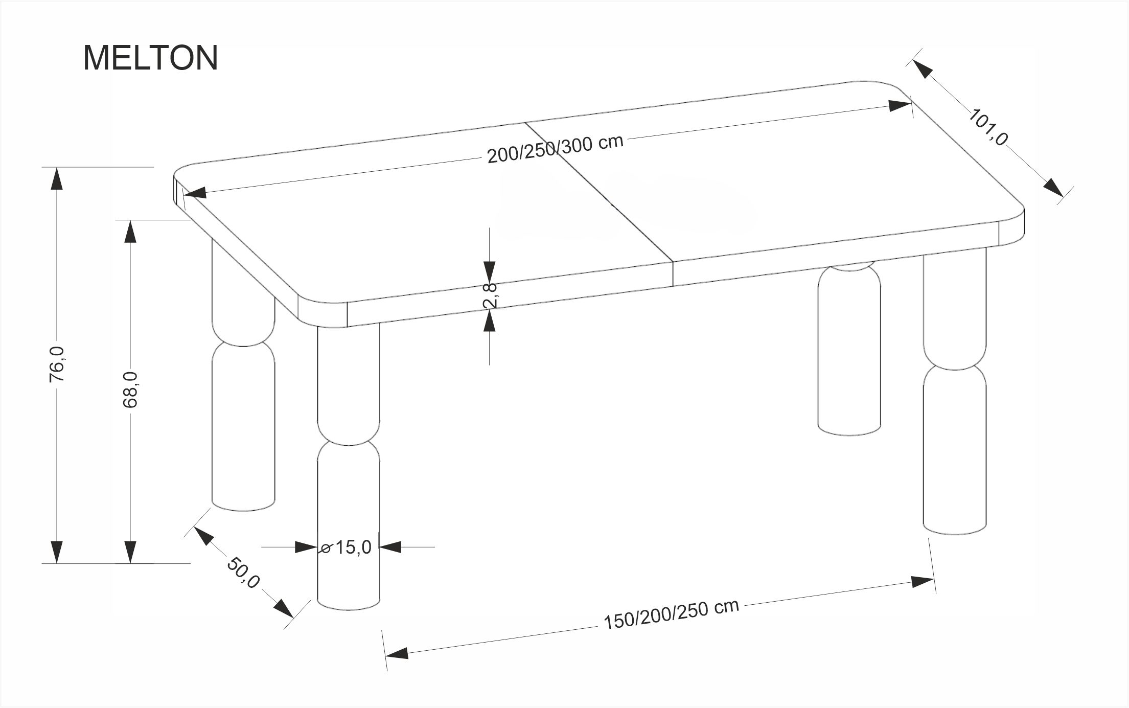 JAPANDI extension table, color: light walnut / light walnut - Image 11