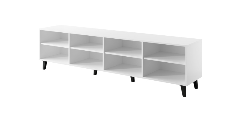 FARO TV stand white/white/craft oak - Image 4
