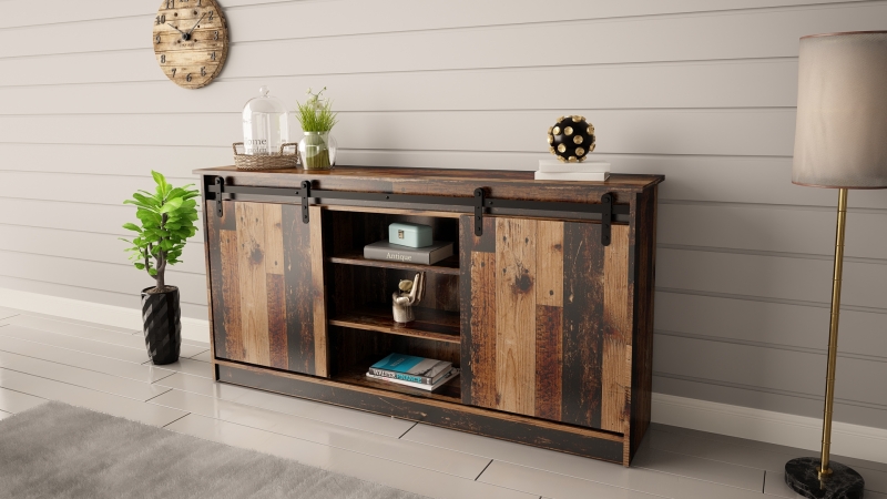 PAFOS Standing bookcase black/black