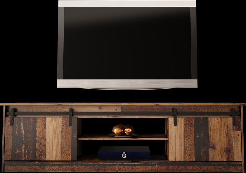 GRANERO TV stand olad wood/ old wood - Image 3