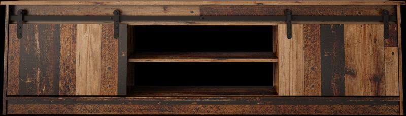 GRANERO TV stand olad wood/ old wood - Image 5