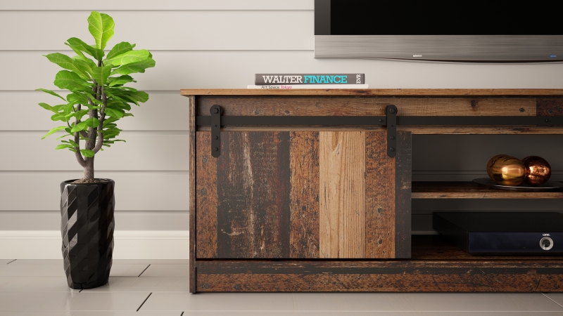 GRANERO TV stand olad wood/ old wood - Image 6