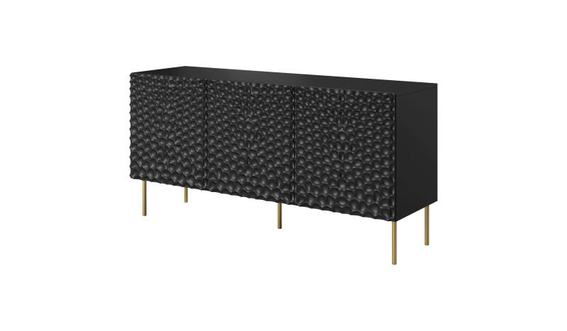 HOLE chest of drawers 152 black mat/ black mat - Image 3