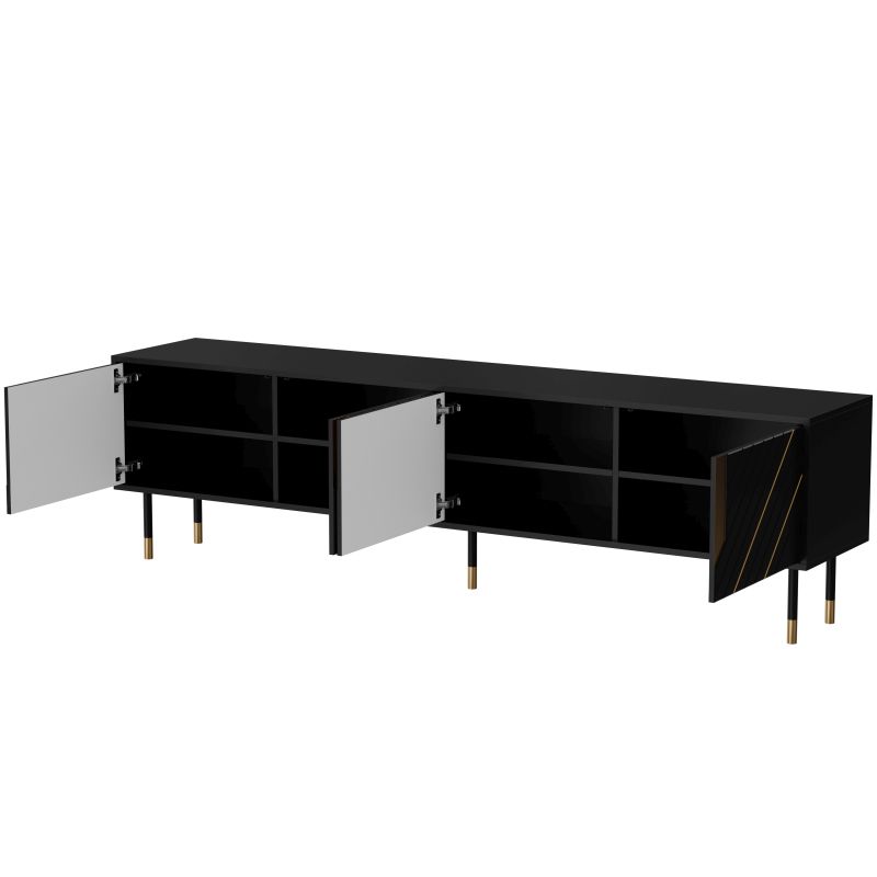 MOUNTAIN TV stand 200(4D) black ( 1 pcs. = 1 box ) - Image 3