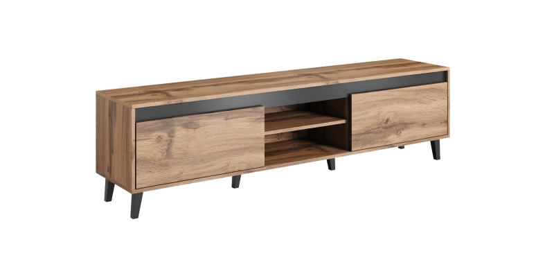 TV stand NORD II votan oak/antracyt/black - Image 3