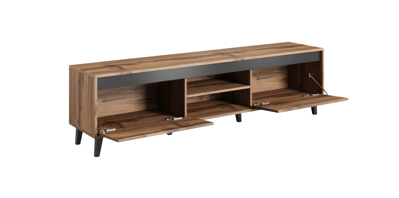 TV stand NORD II votan oak/antracyt/black - Image 4