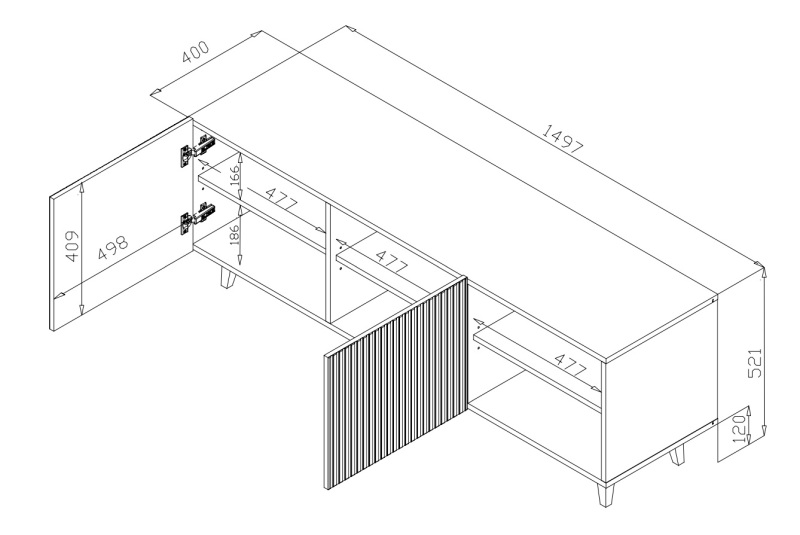 PAFOS TV stand 150 2D2K - Image 10
