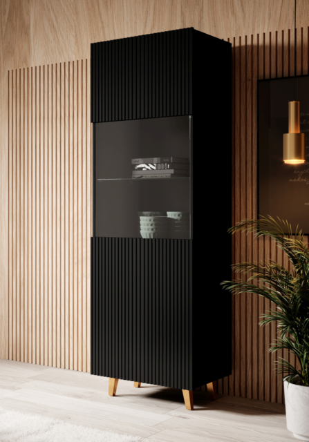 PAFOS Standing cabinet black/black