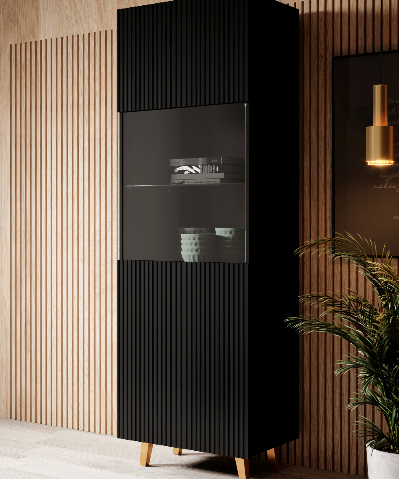 PAFOS Standing cabinet black/black