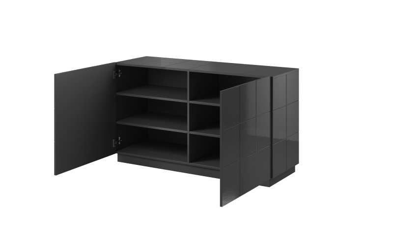 chest of drwewr KOM2D REJA graphite gloss/graphite gloss - Image 4