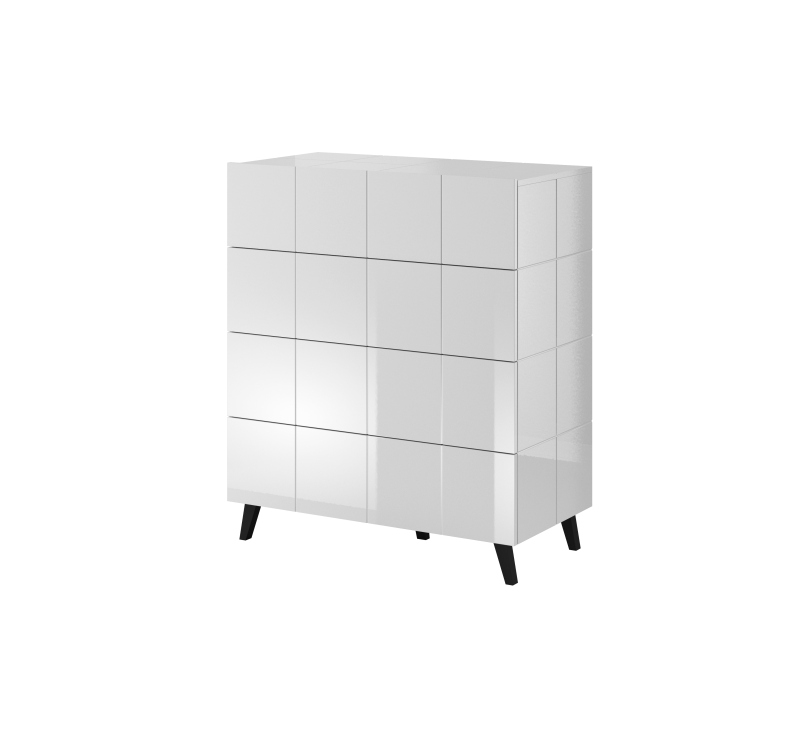 chest of drwewr KOM4S REJA white gloss/white gloss - Image 11