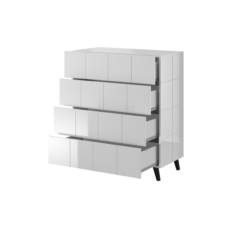 chest of drwewr KOM4S REJA white gloss/white gloss - Image 12