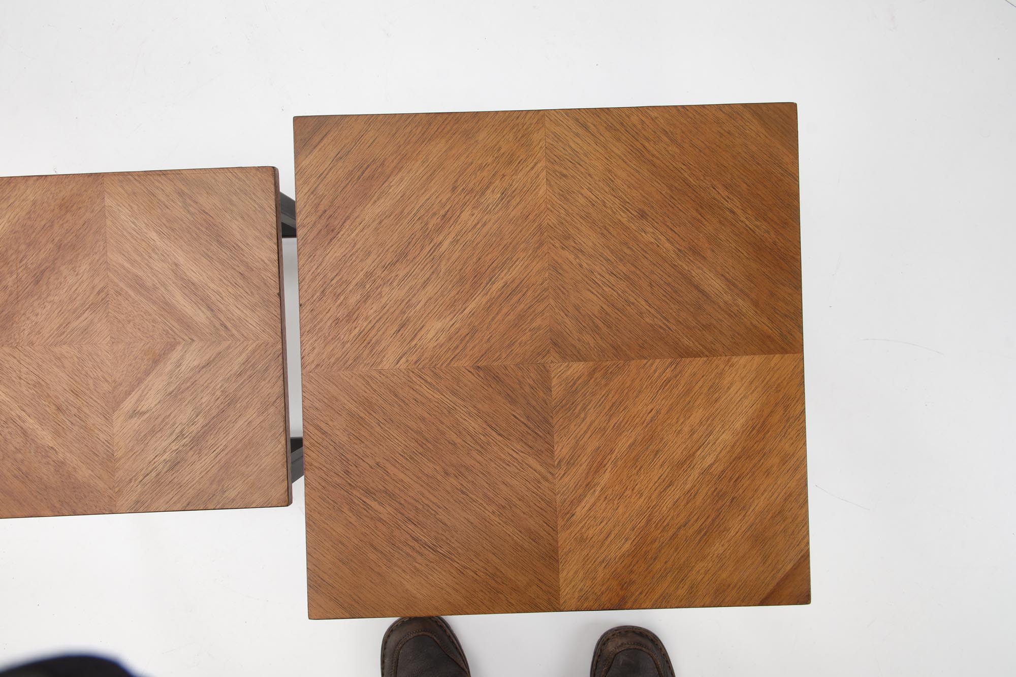 ELZA set of 2 coffee tables, walnut/black - Image 8