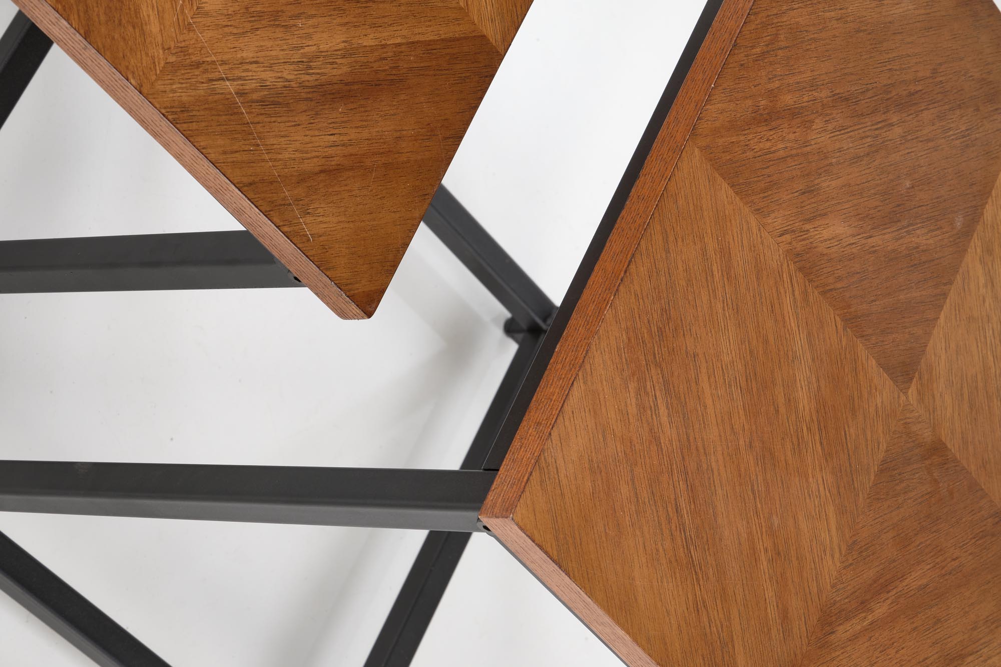 ELZA set of 2 coffee tables, walnut/black - Image 9