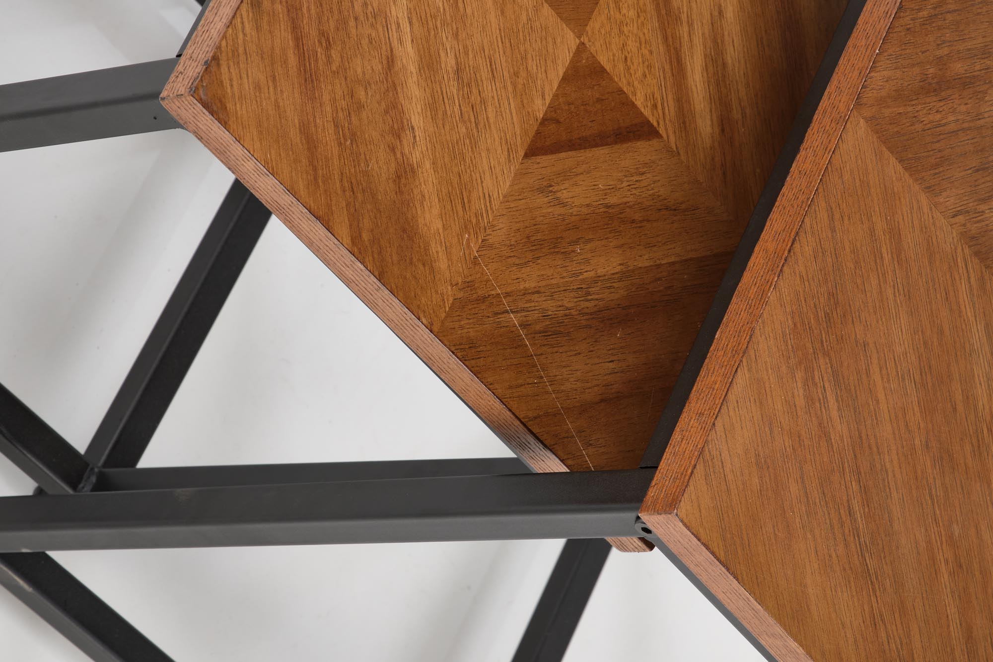 ELZA set of 2 coffee tables, walnut/black - Image 10