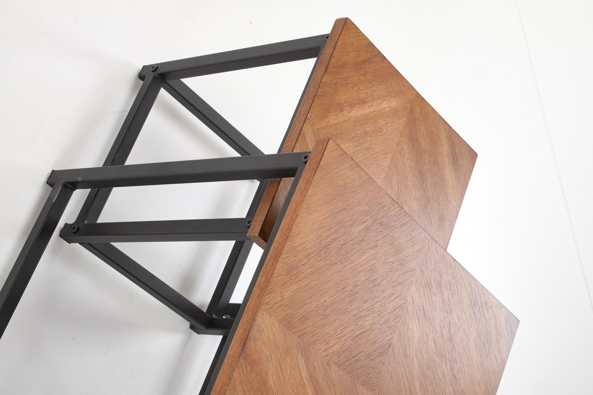 ELZA set of 2 coffee tables, walnut/black - Image 12