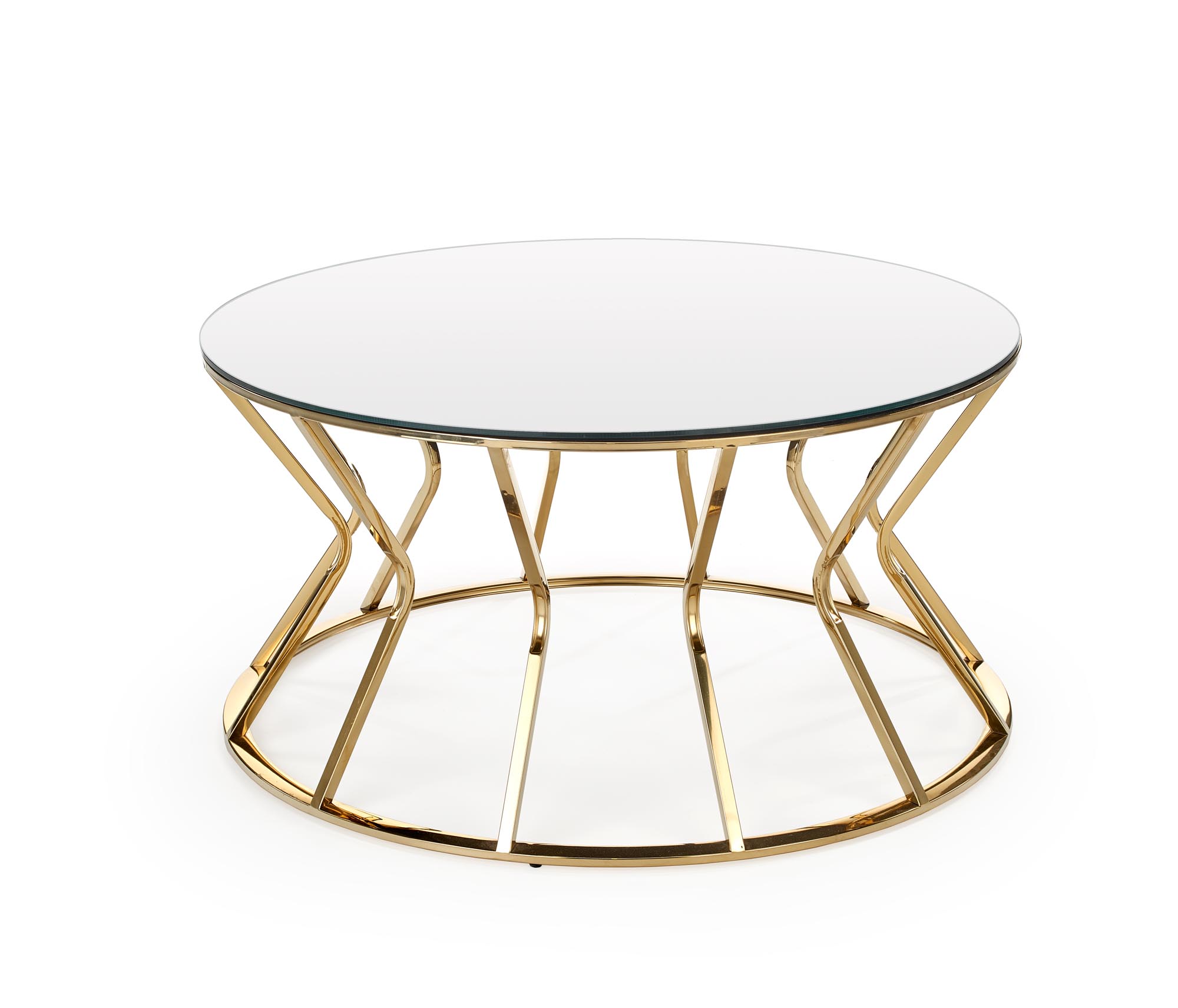 AFINA, coffee table, mirror / gold - Image 3