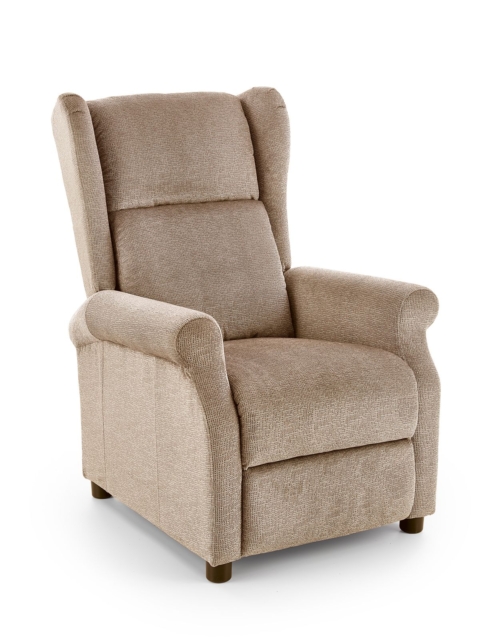 AGUSTIN M recliner with massage function, color: beige