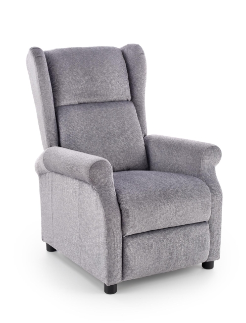 AGUSTIN M recliner with massage function, color: grey