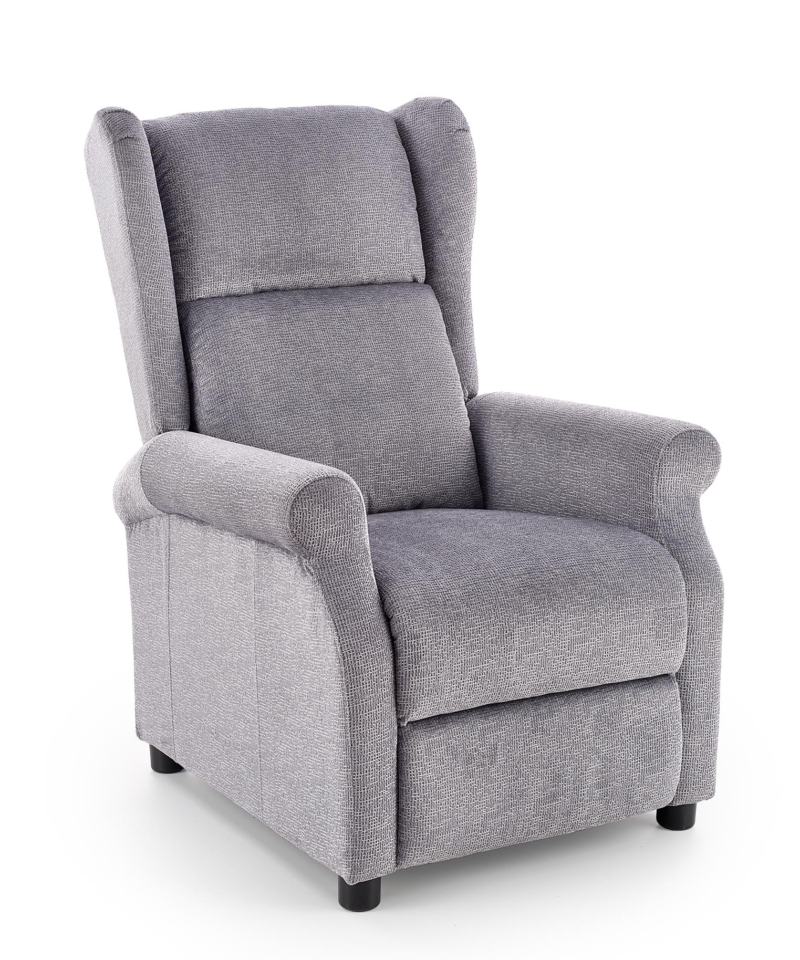 AGUSTIN M recliner with massage function, color: grey