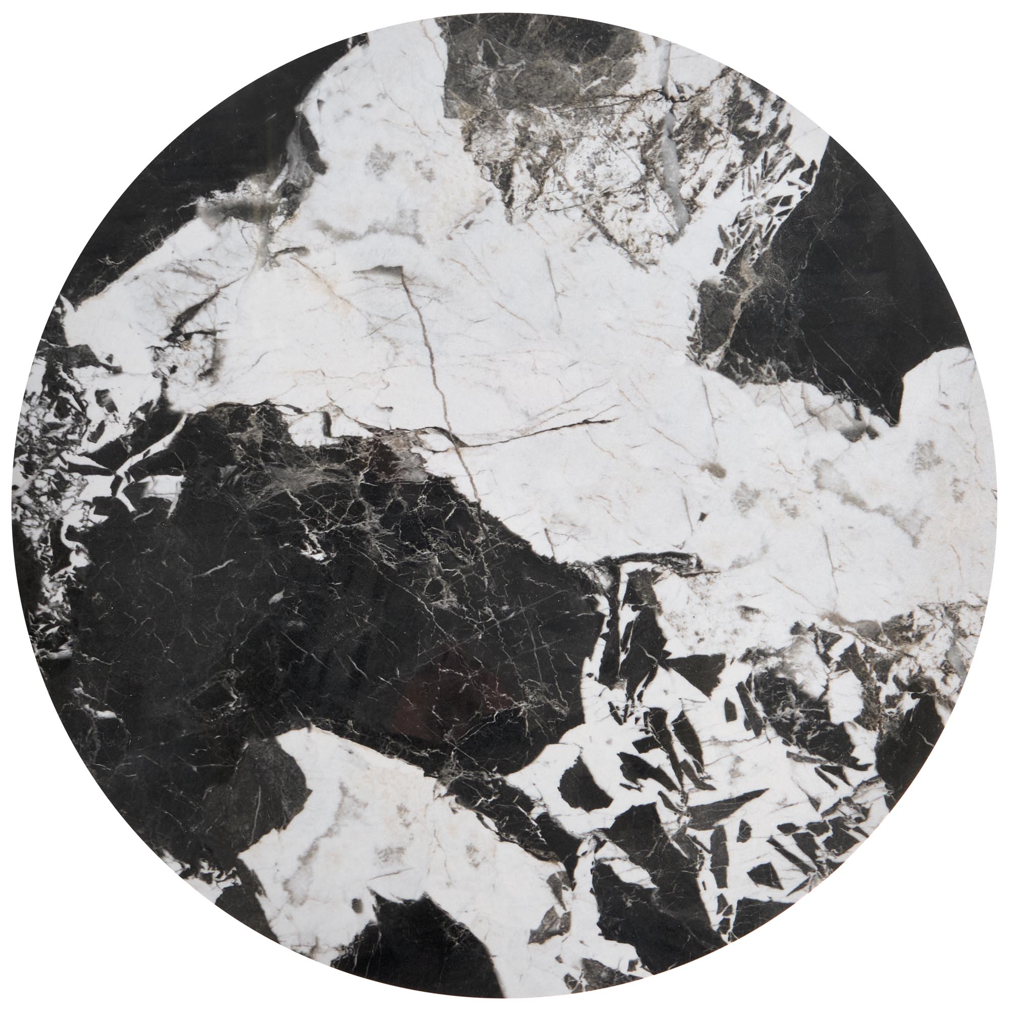 ALEXANDRA set of two coffee tables, black marble / black - Image 4